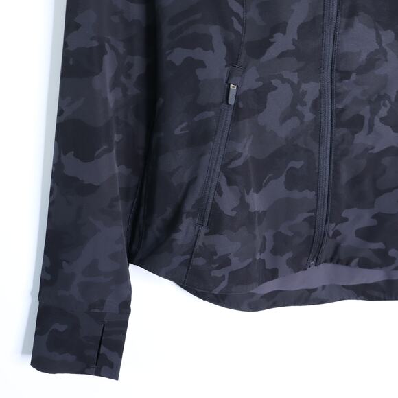 LULULEMON Windbreaker Mist Over Jacket Incognito Camo Multi Grey Women's 6 - Picture 3 of 10